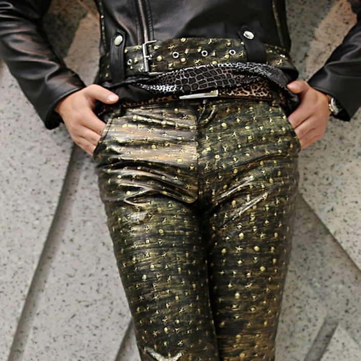 Pantalon cuir homme pour jeunesse pour automne - Ref 1494908 Image 5