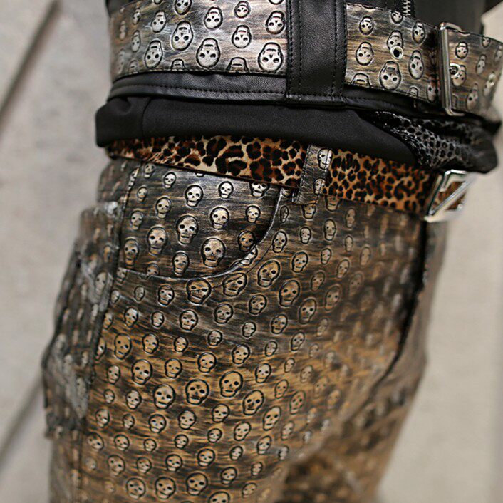 Pantalon cuir homme pour jeunesse pour automne - Ref 1480393 Image 5