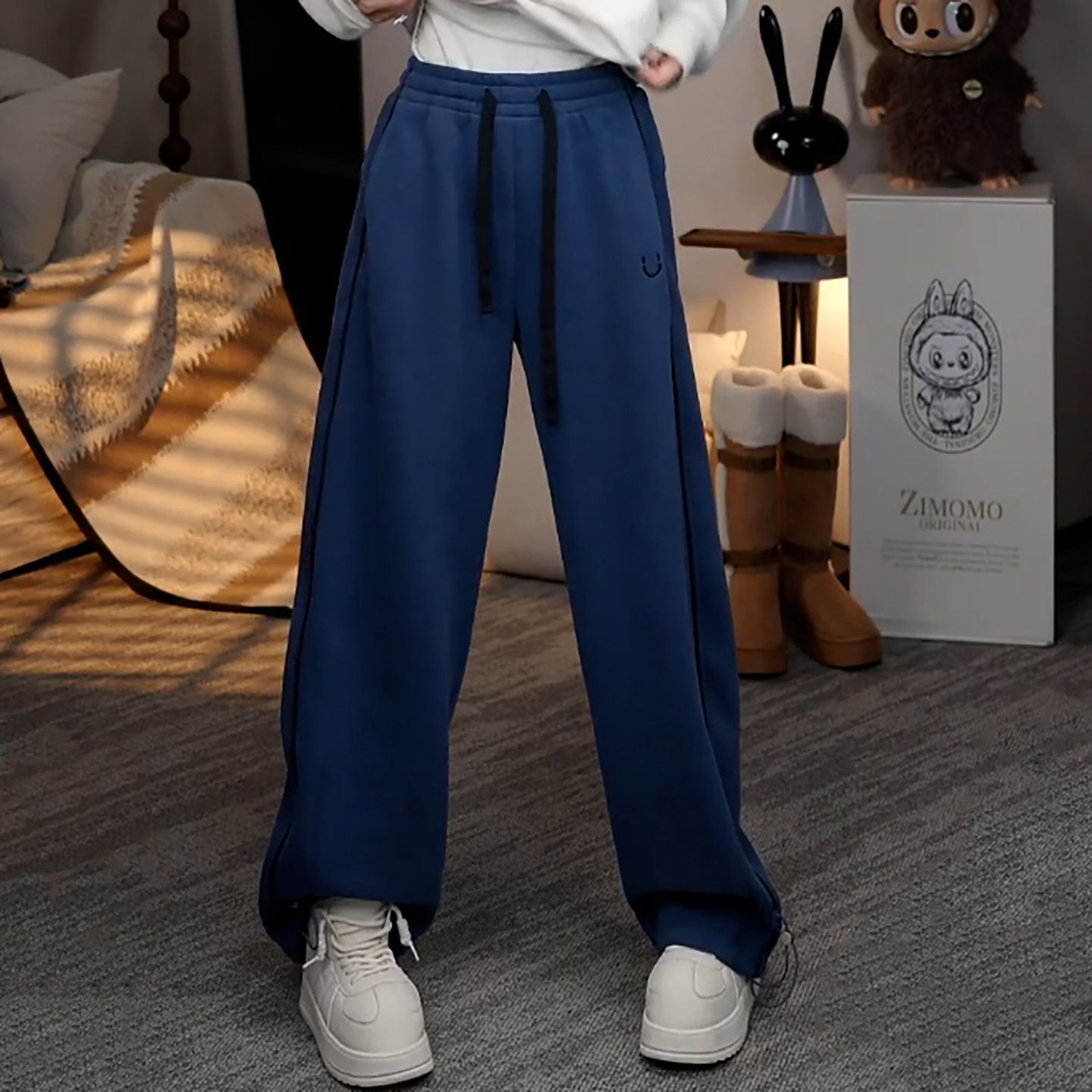 阔腿百搭显瘦运动休闲加绒卫裤