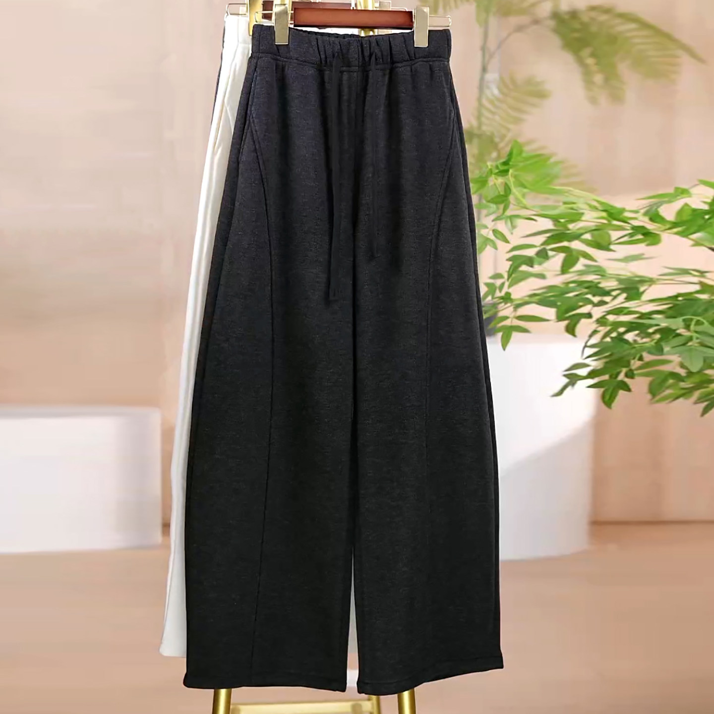 阔腿简约舒适百搭加绒加厚休闲裤