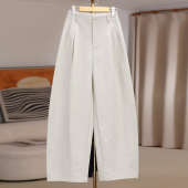洋气慵懒百搭高腰显瘦压褶阔腿弯刀裤 时尚 2026早春新款 Ader休闲裤