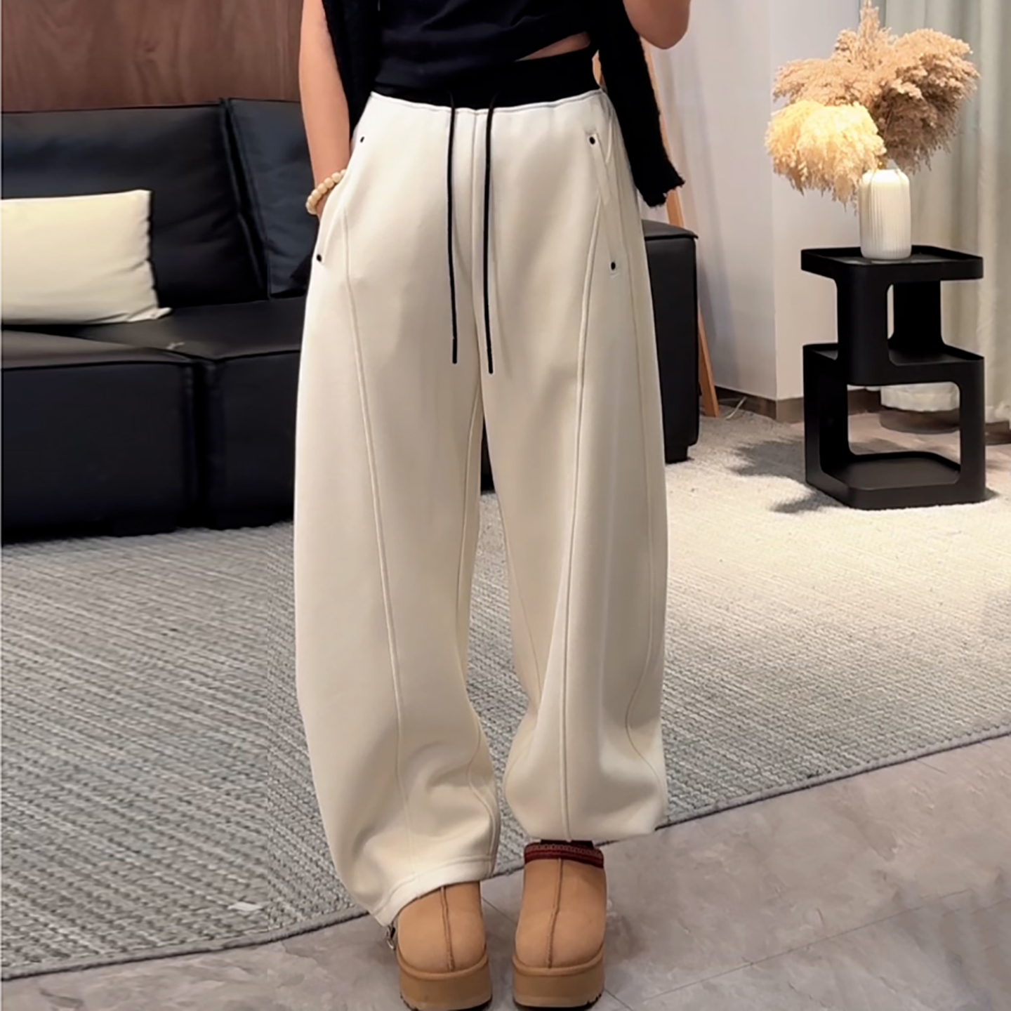 冬季加绒加厚运动休闲百搭卫裤