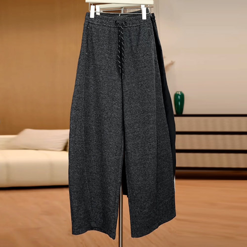 百搭显瘦阔腿加绒加厚保暖羊毛裤