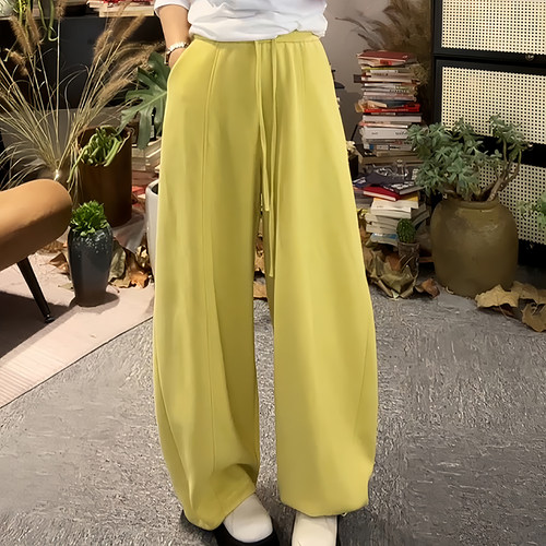 时尚简约运动休闲可束脚弯刀卫裤