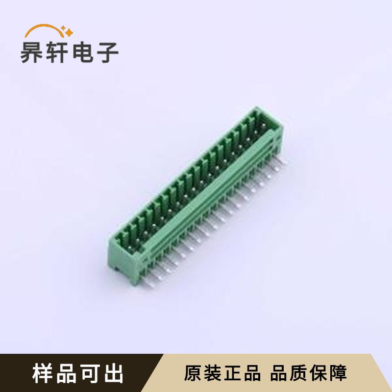 DB2ERC-2.54-18P-GN原装弯插,P=2.54m