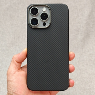 全包600D细纹黑色金属圈精孔凯夫拉非磁吸超薄壳 Max 15Pro 适用于苹果iPhone14Pro