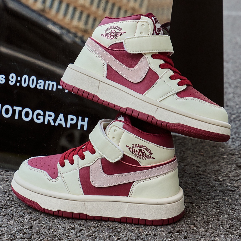 潮牌aj童鞋儿童运动鞋真皮