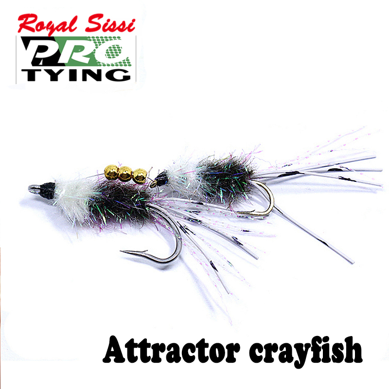 飞蝇钩仿生龙虾毛钩路亚假饵