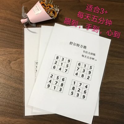 幼儿园小朋友区域认知训练锻炼孩