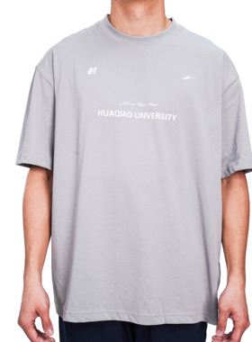 2025SPOx华大短袖生活t恤 灰色