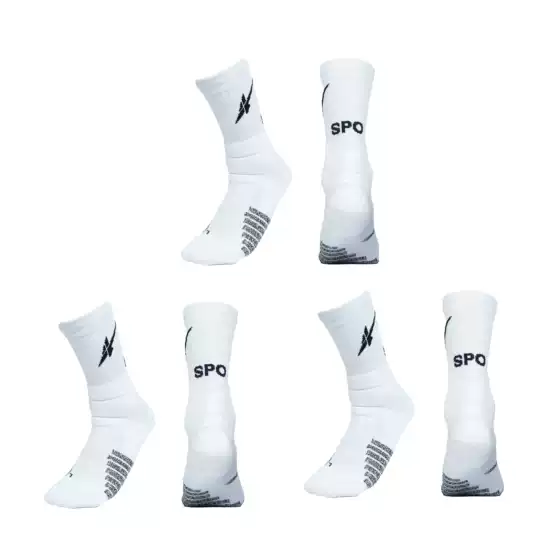 Spo Basic Mid-Cut Basketball Socks (3 Pairs)