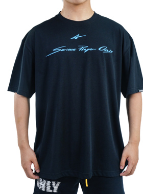 2025SPO短袖生活t SHANGHAI 黑色/白色