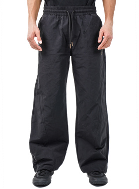 SPOxKR 梭织直筒裤 黑色