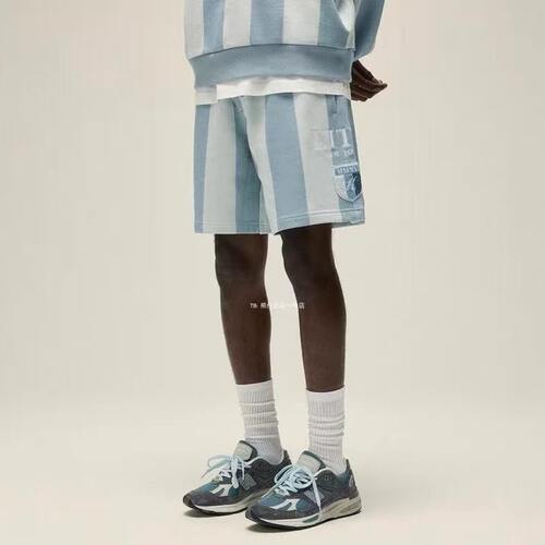 kith Fleece Curtis Short品牌logo抽绳休闲运动短裤