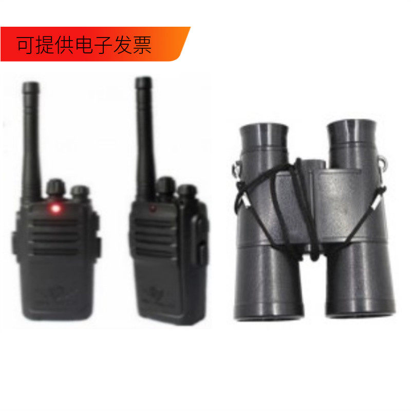 儿童小警察电池2只对讲机对话玩具手拷男孩子电动声光玩具套装备
