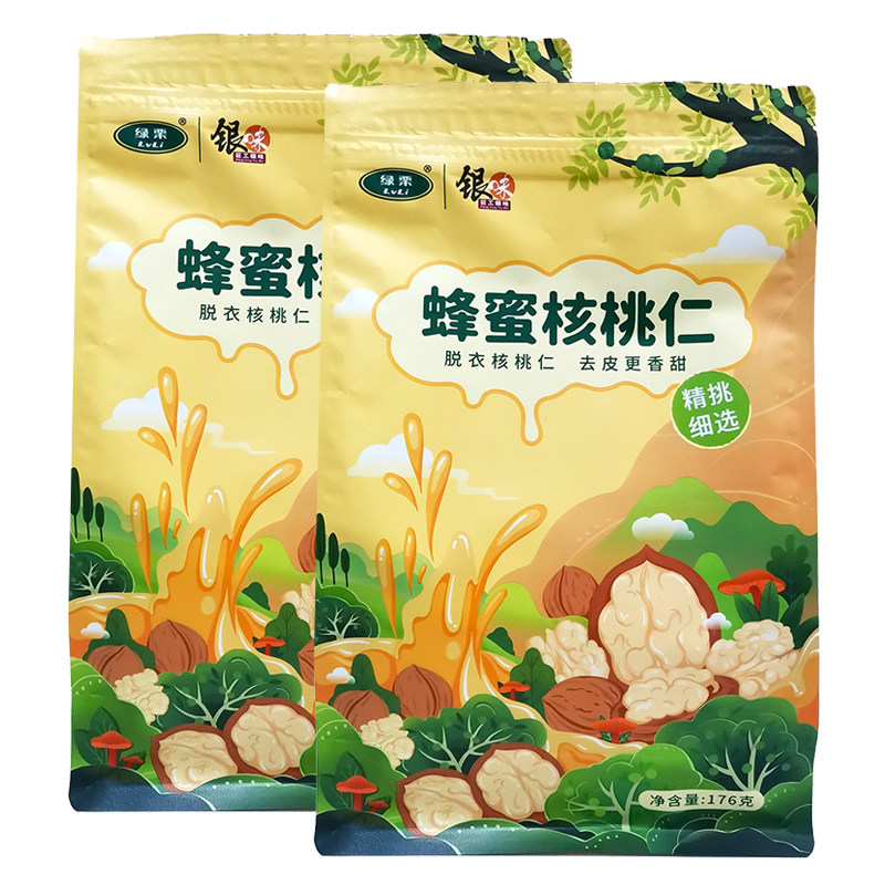云南楚雄特产蜂蜜核桃仁176克去皮琥珀核桃酥脆香甜老人孕妇可吃
