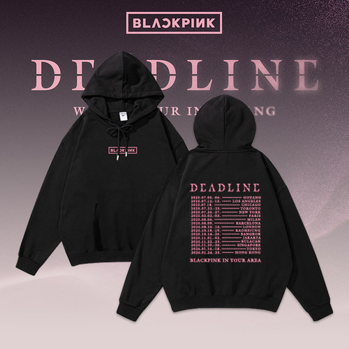 Blackpink周边卫衣高阳场周LISA同款朴彩英应援服DEADLINE金智秀