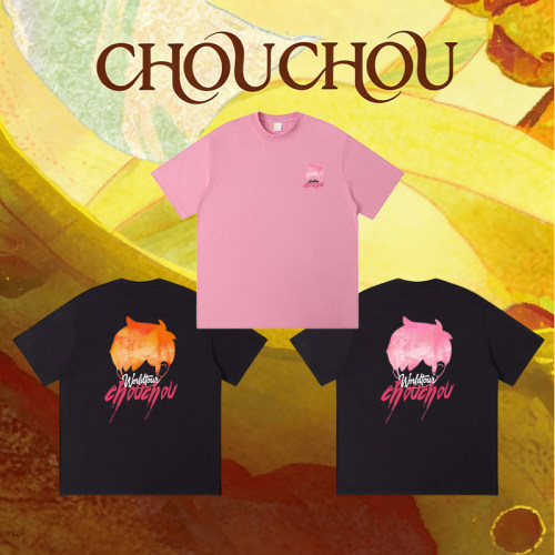 JAYCHOU周杰伦同款快闪T恤嘉年华应援服短袖黑色粉色纯棉男女同款