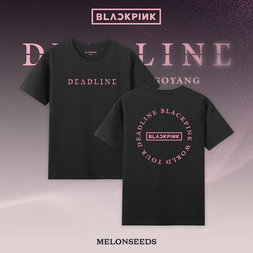 Blackpink周边短袖高阳场周LISA同款朴彩英应援服DEADLINE金智秀