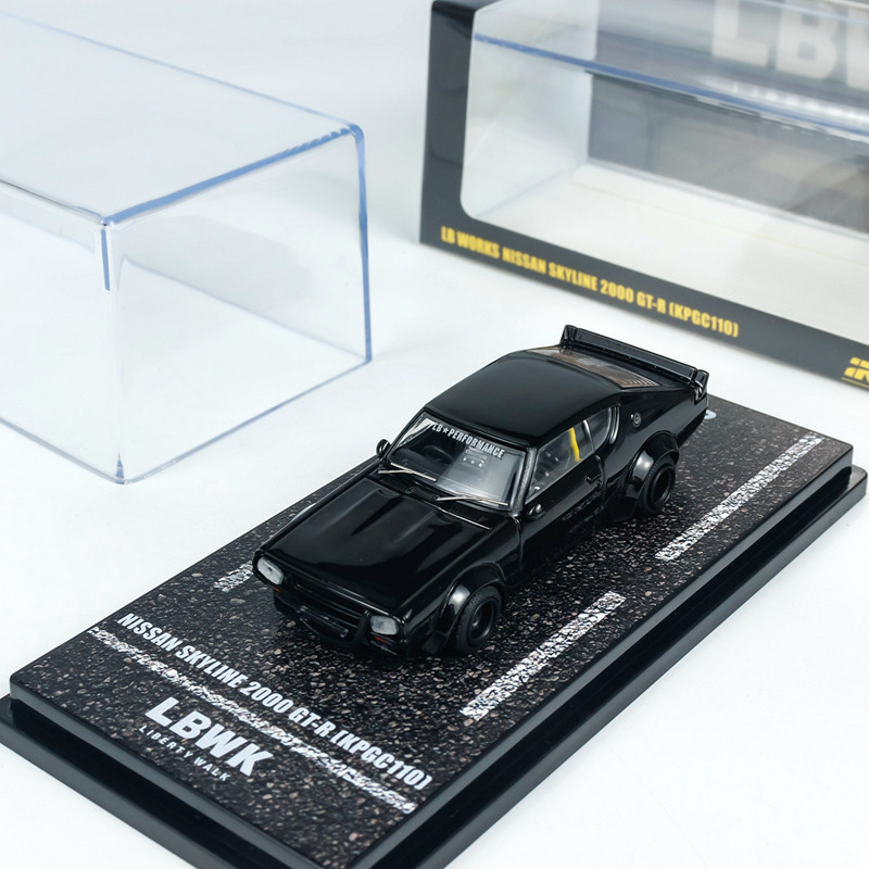 INNO 1:64 天际线SKYLINE GTR KPGC110宽体合金汽车模型 成品摆件 - 实物图