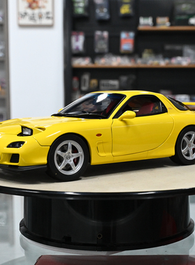 PM POLAR MASTER 1:18  RX7 马自达 合金汽车模型 黄 成品收藏