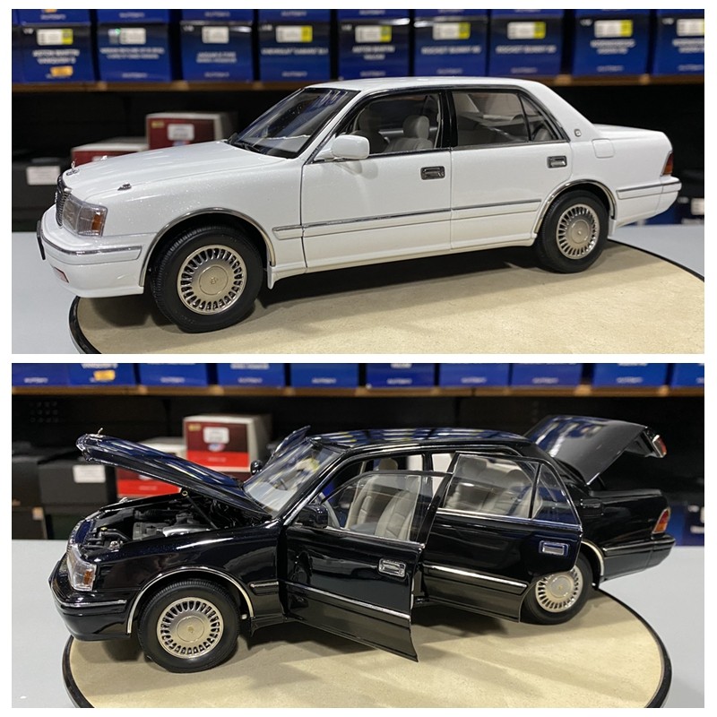 其辉kengfai 1:18 kf皇冠155合金全开汽车模型老爷车收藏品摆件