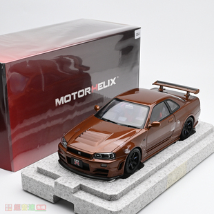 MH 1:18 Skyline GTR R34 CUSTOMIZED VERSION 合金汽车模型 成品