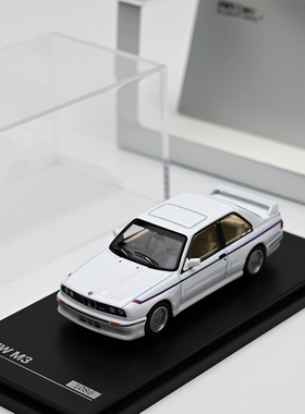 AR BOX 1:64 BMW 宝马 M3 E30 白色 合金汽车模型 成品收藏摆件