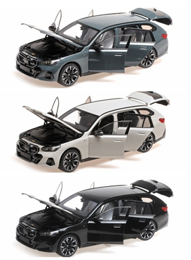 MINICHAMPS迷你切1:18 BMW宝马 i5 M60 TOURING 2024瓦罐汽车模型