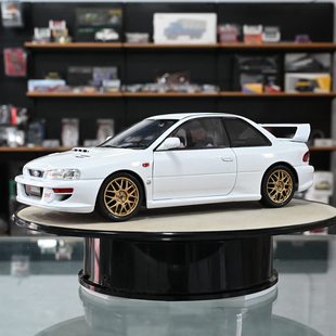 SOLIDO 1:18 IMPREZA 22B 1998 合金汽车模型 收藏品 可开车门 白