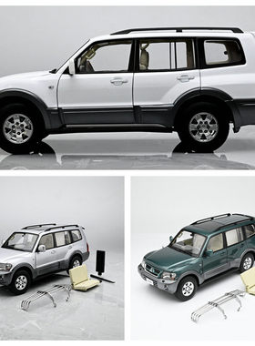 YC Model 1:18 三菱帕杰罗pajero V73 合金全开汽车模型 成品摆件