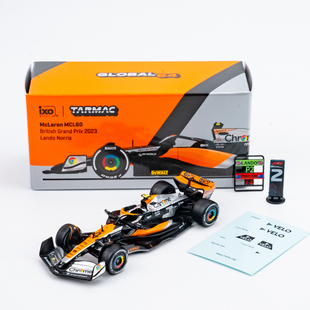 TW 1:64 迈凯伦McLaren MCL60 英国站 诺里斯 2023合金F1汽车模型