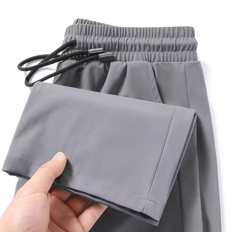 韩版潮流冰丝运动休闲长裤薄款
