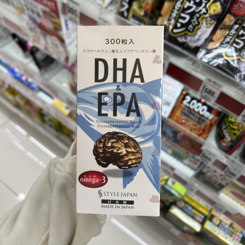 日本代购富山DHA+EPA深海鱼油软胶囊增强学生记忆