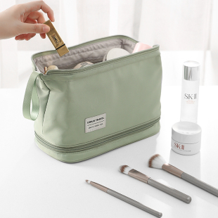 化妆包女便携式 2025高端大容量收纳男旅行出差分层大开口洗漱袋