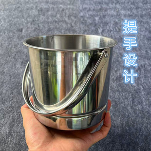 10个装加厚不锈钢冰粒桶 酒吧KTV手提冰粒桶 多用冰桶 带隔片1L