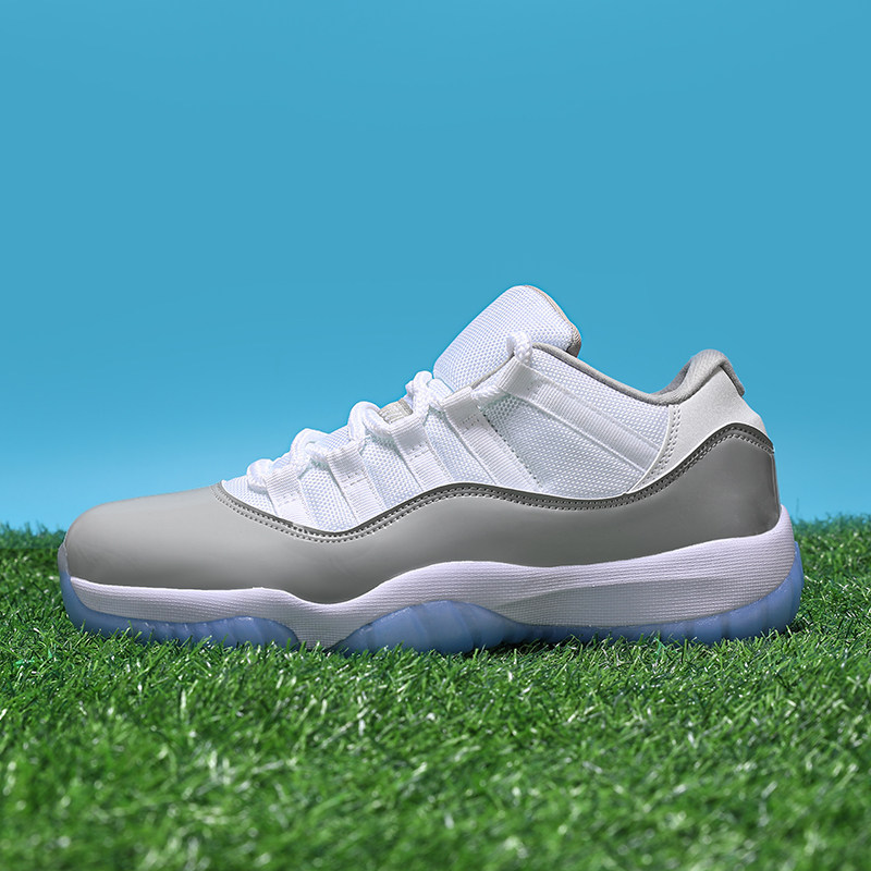 aj11大魔王low康扣男鞋白黑金砖樱花白粉色女鞋运动鞋低帮篮球鞋