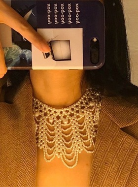 全手工编织防假领子项链