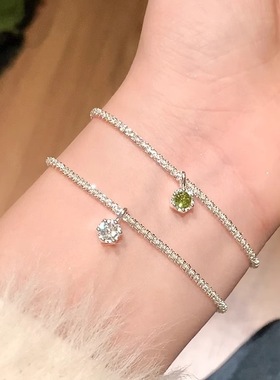 波光粼粼满天星脚链设计感手链