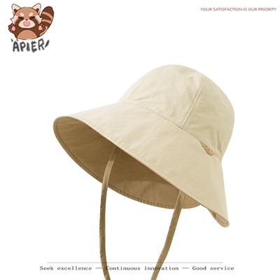 新款防晒渔夫帽女春夏加宽显脸小