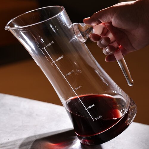 大容量带刻度红酒醒酒器倒酒器加厚玻璃白酒分酒器老酒勾兑分酒壶