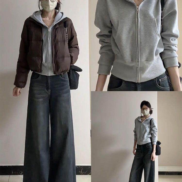 高街复古黑色牛仔裤女春季新款高牛仔裤