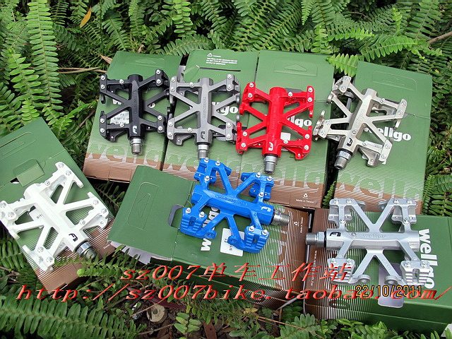台湾WELLGO F1镁合金脚踏 MG1改进版本图片