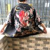 solar system Harajuku Cardigan Large kimono coat Easy Sunscreen Three Quarter Sleeve Robes Hanfu lovers