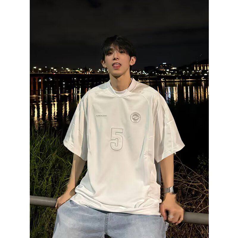 美式街头嘻哈复古短袖球服T恤男夏季暗黑513DX356P43,男装T恤,星座513