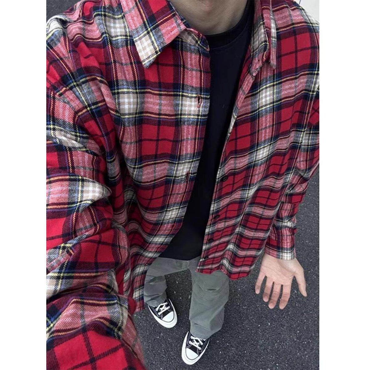 日系港风宽松衬衣男夏潮流百搭休闲长袖衬衫513CS1395P33,男装衬衫,星座513