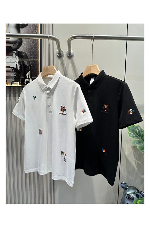 夏季精致刺绣polo衫男港风潮牌虎头设计翻领体恤513PL066P30,男装Polo衫,星座513