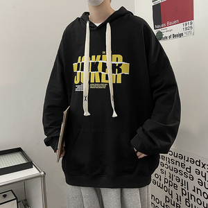 秋季新款男装大帽绳连帽流行时尚套头卫衣情侣外套514-7 WY04 P48图片