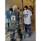 07号宽松短袖T恤男女夏季新款高街美式半袖运动上衣潮513DX615P32，女装T恤，星座513