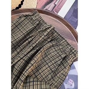 格子西裤男款夏季潮流垂感直筒裤阔腿休闲长裤513CK1571P37图片